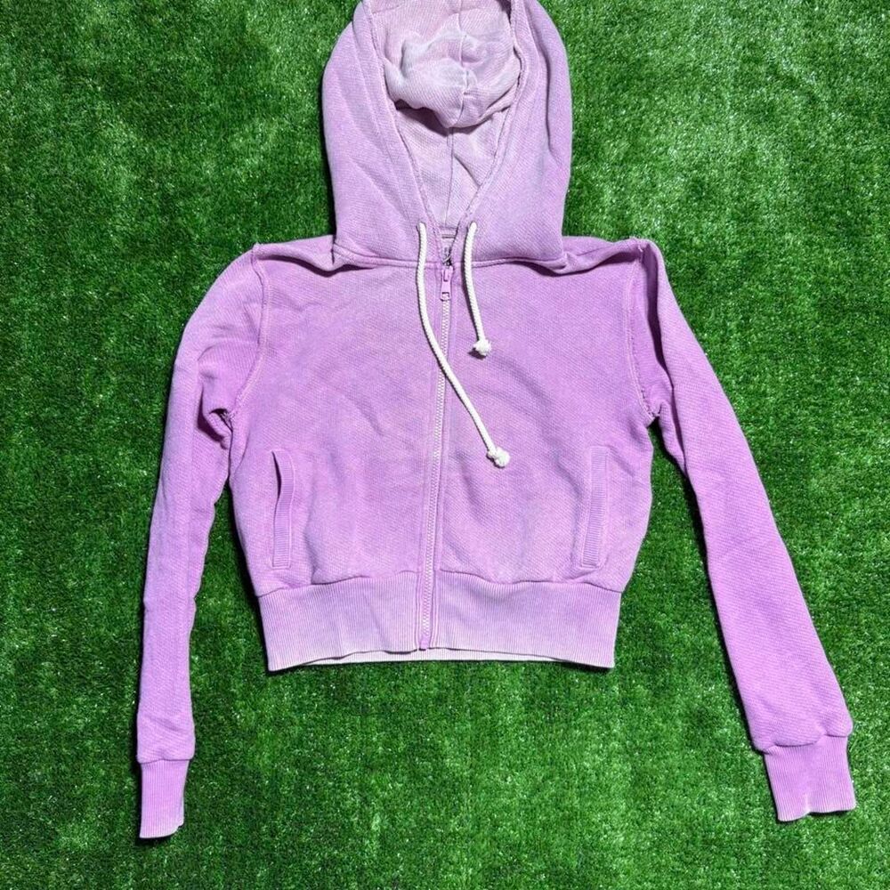 American-eagle Women's Purple and Pink Hoodie